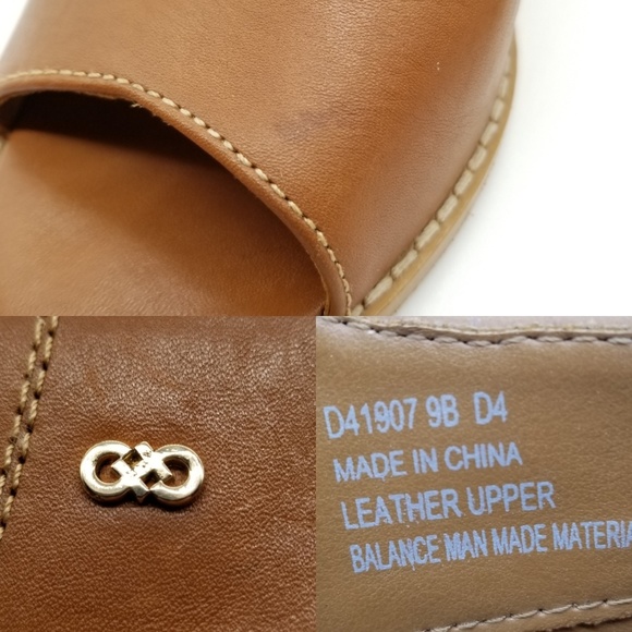 Cole Haan Wrey Peep Toe Stacked Heel Booties Sz 9 - Picture 8 of 8